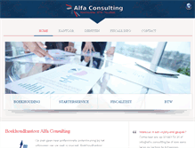 Tablet Screenshot of alfa-consulting.be